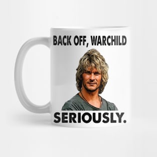 Back off seriously movie face art Mug